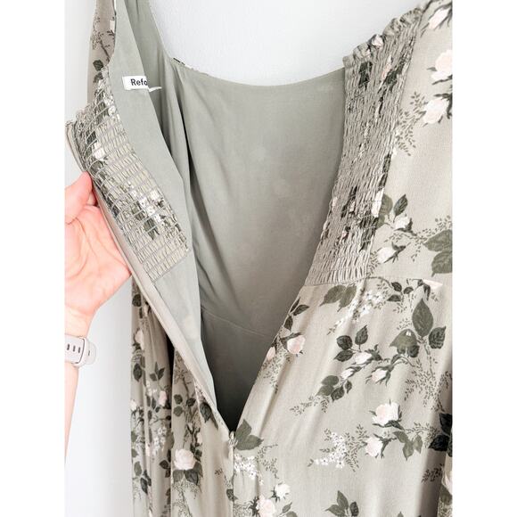 Reformation | Twilight Dress in Verde | Sz 6 - Picture 9 of 10